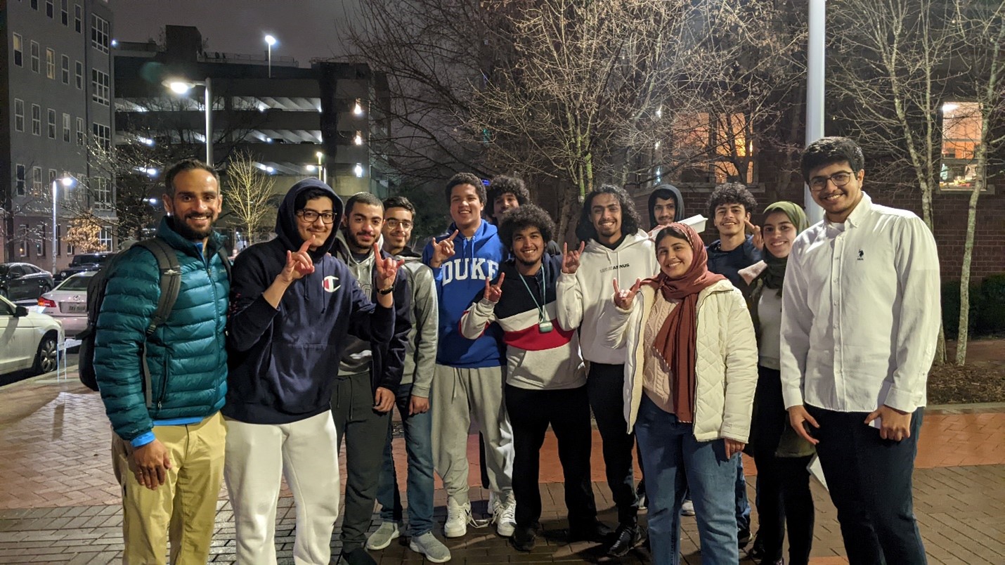 KGSP Advisor Huzaifa Potia and KGSP students in North Carolina