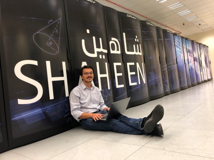 Tariq and KAUST’s supercomputer “Shaheen”, the largest and most powerful supercomputer in the middle east.