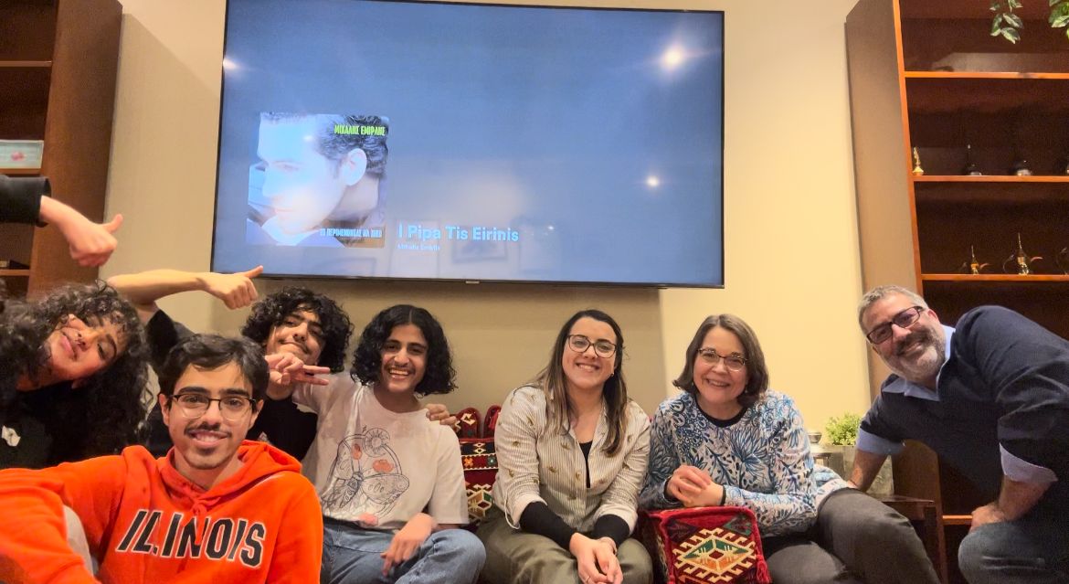 KGSP Undergraduate Advisor Garifallia Kasamias hosts a potluck Iftar for students from the University of Illinois at Urbana-Champaign at the Salaam Middle East and North Africa Center.