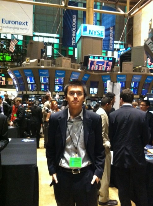 Tariq visiting in the New York Stock Exchange in New York, NY.