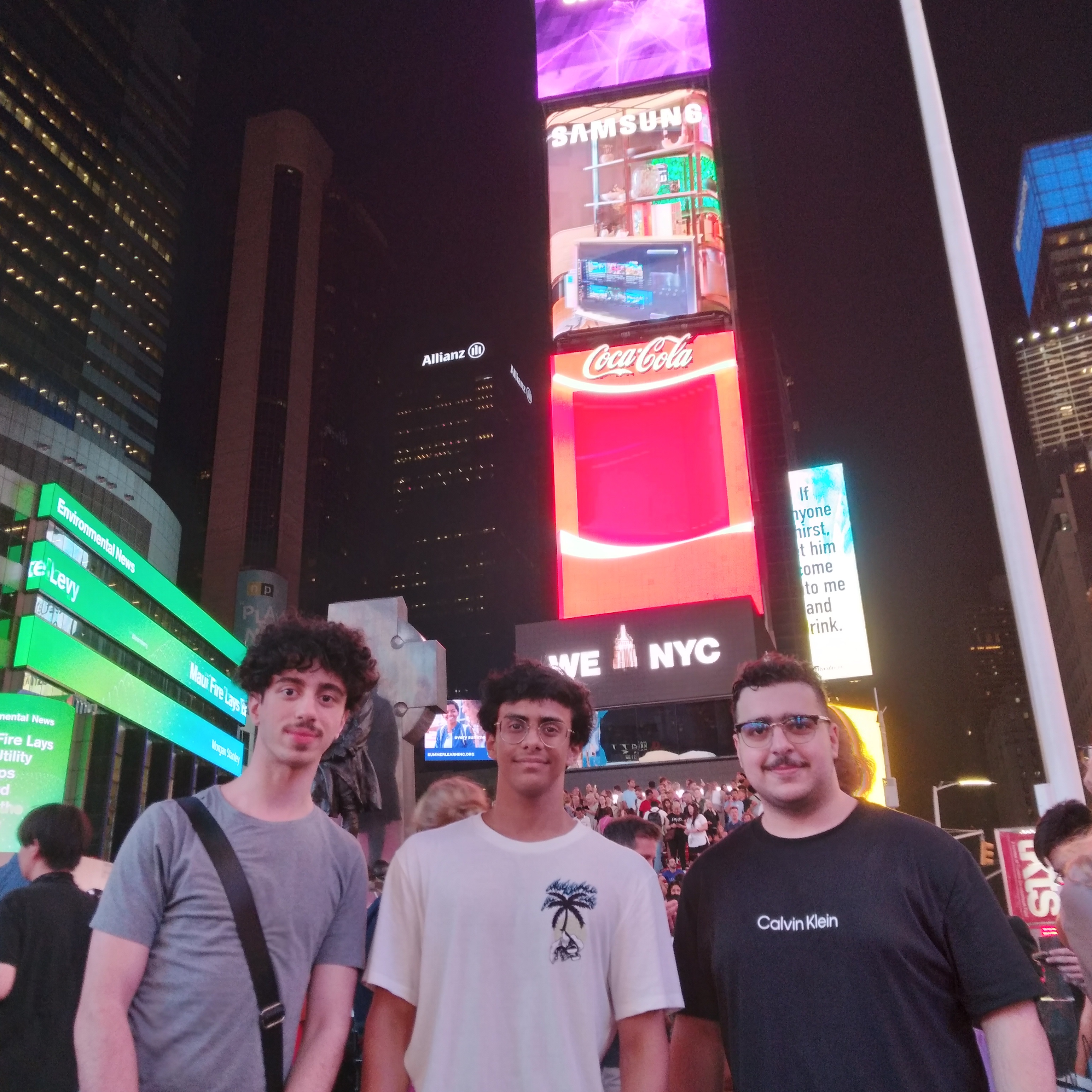 New York University freshman of Cohort 15 at Times Square