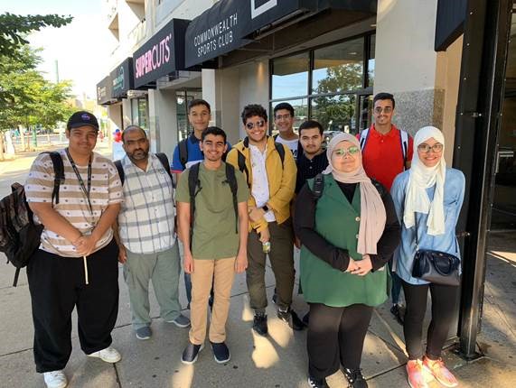 Boston University cohort headed to first day of classes 