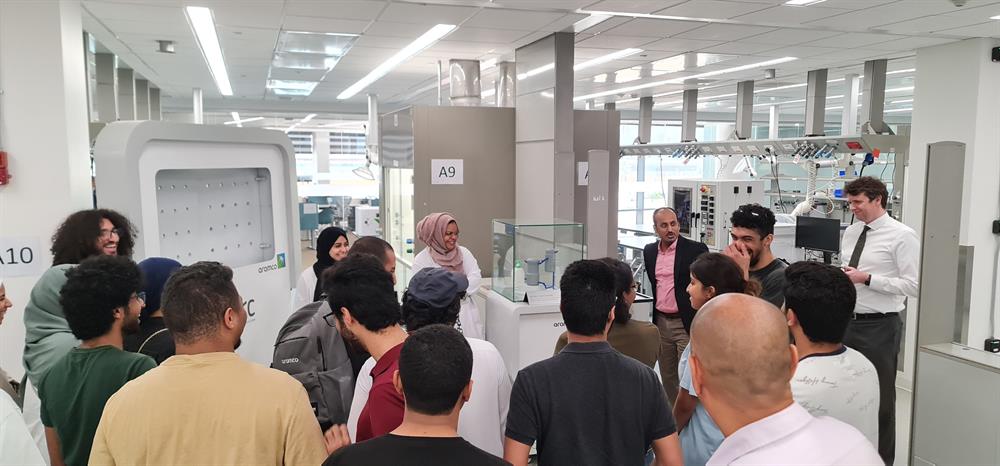KGSP Students tour Aramco facilities in Thuwal, Saudi Arabia during a visit as part of the KAUST Summer Internship Program.