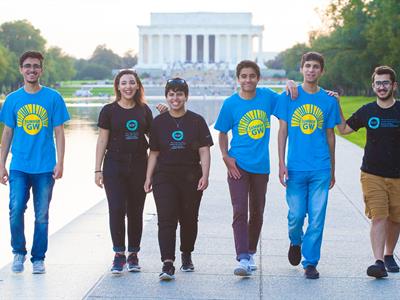 Pre-Freshman Students at the National Mall, Washington D.C. in Summer 2018